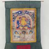 Thangka mit Darstellung des Manjushri auf einem Lotosthron - Foto 2