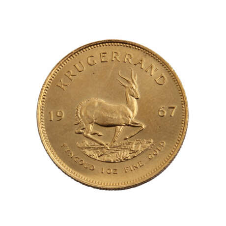 Südafrika/GOLD - 1 Krügerrand 1967, vz-stgl, Kratzer, - photo 2