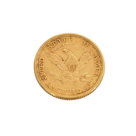 USA/GOLD - 5 Dollars 1881, Liberty Head, ss., Patina, Kratzer, - photo 1