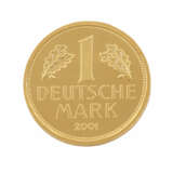 BRD/GOLD - 12g GOLD, 1 DM 2001/F, f. prägefrisch, kleine Randerkerbung revers, - photo 1