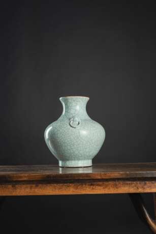 'Hu'-förmige Vase mit Glasur im 'Ge'-Stil - Foto 3