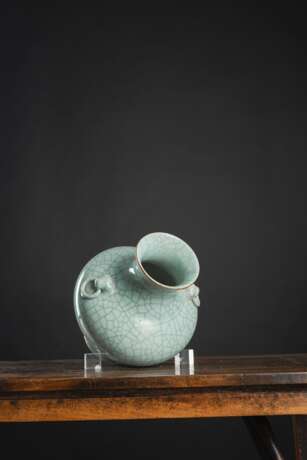 'Hu'-förmige Vase mit Glasur im 'Ge'-Stil - Foto 5