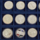 ECU Sammlung mit 33 Münzen in Samtschatulle, - Foto 6