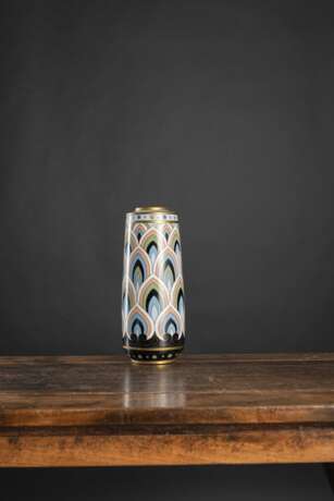 Cloisonné-Vase mit stilisiertem Lotosdekor - Foto 2