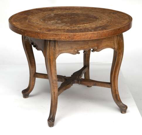 Kleiner Tisch aus Holz mit Marketerie-Dekor - photo 2