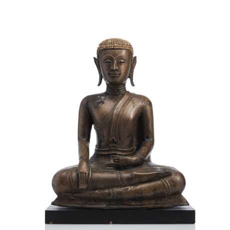 Bronze des Buddha Shakyamuni im Meditationssitz - photo 1