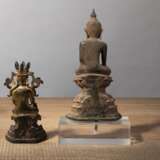 Zwei Bronzen des Buddha Shakyamuni - фото 2