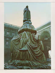 Christo. Wrapped Monument to Leonardo, Project for Piazza della Scala, Milan 1971