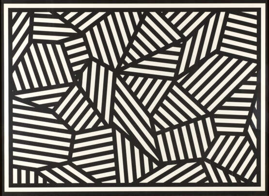 SOL LEWITT. Complex Form with Black and White Bands 1988 - фото 1