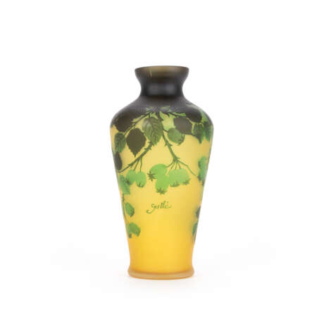 Gallé Vase mit Elsbeerdekor - Foto 3