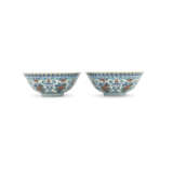 A PAIR OF DOUCAI ‘FLORAL’ BOWLS - фото 2
