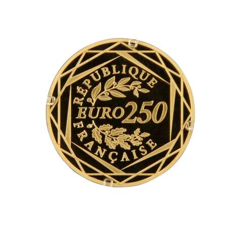 Hübsches Konvolut Frankreich in GOLD - bestehend aus 10 x 250 Euro 2017, - Foto 3