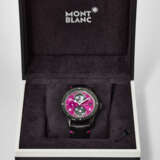 MONTBLANC. A UNIQUE AND HIGHLY ATTRACTIVE DLC-COATED TITANIUM AUTOMATIC WORLD TIME WRISTWATCH WITH DATE AND 24 HOUR INDICATION, MADE FOR THE `PINK DIAL PROJECT` - Foto 2