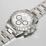 ROLEX. AN ATTRACTIVE STAINLESS STEEL AUTOMATIC CHRONOGRAPH WRISTWATCH WITH BRACELET - фото 3