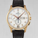 ZENITH. AN ATTRACTIVE 18K PINK GOLD AUTOMATIC ANNUAL CALENDAR CHRONOGRAPH WRISTWATCH - Foto 1