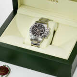 ROLEX. AN ATTRACTIVE STAINLESS STEEL AUTOMATIC CHRONOGRAPH WRISTWATCH WITH BRACELET - Foto 2