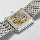 AUDEMARS PIGUET. A RARE AND HIGHLY ATTRACTIVE 18K WHITE GOLD AND DIAMOND-SET SKELETONIZED WRISTWATCH WITH BRACELET - photo 3