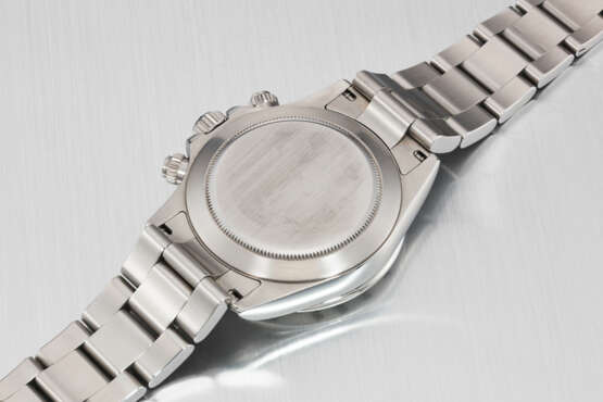 ROLEX. AN ATTRACTIVE STAINLESS STEEL AUTOMATIC CHRONOGRAPH WRISTWATCH WITH BRACELET - Foto 3