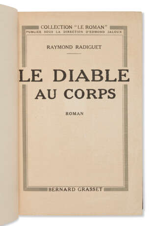 RADIGUET, Raymond (1903 - 1923). - Foto 1