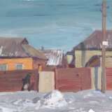 "На Салтовке" Гуашь на бумаге гуашь Neo-impressionism Landscape painting Ukraine 2021 - photo 1