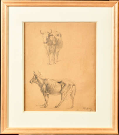 Giuseppe PALIZZI (1812-1888). Etude de vache - photo 1