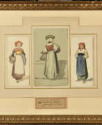 Огюст Анастази. Auguste ANASTASI (1820-1889). Etude de trois costumes italiens, Campagne de Rome