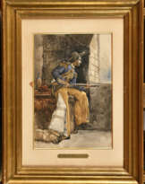 Etienne Prosper BERNE-BELLECOUR (1838-1910). Espagnol au fusil