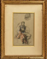 Ernest MEISSONIER (1815-1891). Etude de chevalier, 1843