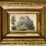 Aurore DUPIN dite George SAND (1804-1876). Paysage animé au château en ruine - photo 1