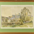 Henri ZUBER (1844-1909). Château de Mailly au soleil couchant - Auction archive