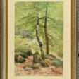Auguste ALLONGÉ (1833-1898). Rochers en forêt de Fontainebleau - Archives des enchères