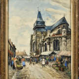 FRANK-WILL (1900-1951). Le marché à Houdan - Foto 1