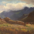 Alexandre René VÉRON (1826-1897), attribué à . Paysage de montagne animé - Архив аукционов