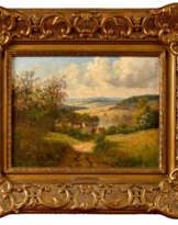 Pierre Ernest BALLUE (1855-1928). Paysage printanier