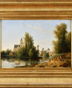 Леон Флери. Léon FLEURY (1804-1858). Vue de Morêt-sur-loing