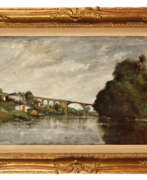 Поль Дезире Труильбер. Paul Désiré TROUILLEBERT (1829-1900). Grand pont sur le fleuve