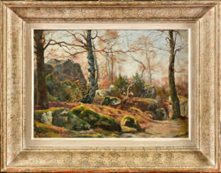 Paul LOUCHET (1854-1936). Rochers de la forêt de Fontainebleau