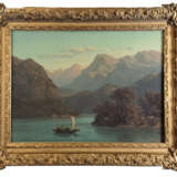 Guillaume Wilhem WINTZ (1823-1899). Le lac dans les montagnes - Foto 1