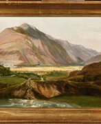 Théodore Rousseau. Théodore ROUSSEAU (1812 - 1867). Vallée du Gresivaudant (Isère), au loin la ville de Montmelian