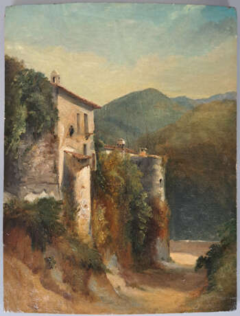 Charles Louis LESAINT (1795-c.1843) attribué à . Vue présumée d'Auvergne - Foto 1