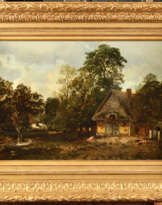 Camille FLERS (1802-1868). Devant de ferme