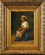 Жан Фердинанд Шоньо. Jean Ferdinand CHAIGNEAU (1830-1906). Jeune femme assise