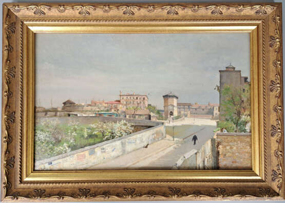 Louis Joseph ANTHONISSEN (1849-1913). Vue d'une ville - Foto 1