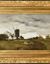 Rudolf RIBARZ (1848-1904). Un Moulin à Montmartre