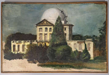 Ecole française vers 1910. Château observatoire de Paris dans le domaine national de Meudon