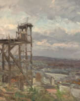 ÉCOLE FRANÇAISE DE LA FIN DU XIXè SIÈCLE. Panaroma sur les toits de Paris depuis Montmartre