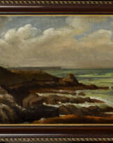 Edouard Joseph DANTAN (1848-1897). Vue de la côte, environs de Villerville