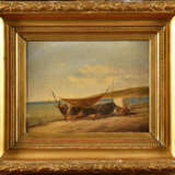 Auguste DOUIS (1792 - v. 1860). Barque sur une plage - photo 1