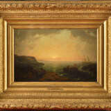 Auguste AIGUIER (1814-1865). Bord de mer au soleil couchant - Foto 1