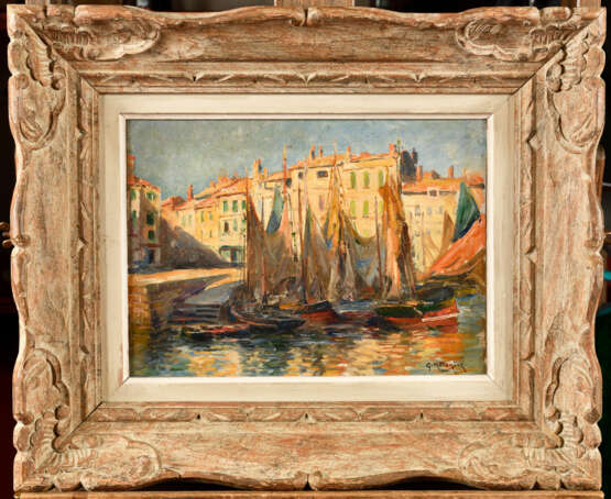 Georges P. MARONIEZ (1865-1933). Le port de St Tropez - photo 1